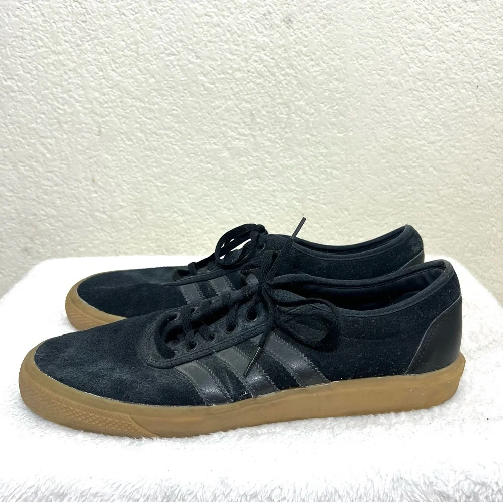 Adidas Adi Ease Black Gum Sneakers Suede Men’s Size 13